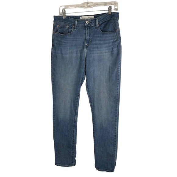Signature by Levi Strauss & Co. Denim - Signature by Levi Strauss & Co Womens Mid Rise Slim Jeans Medium Wash Blue